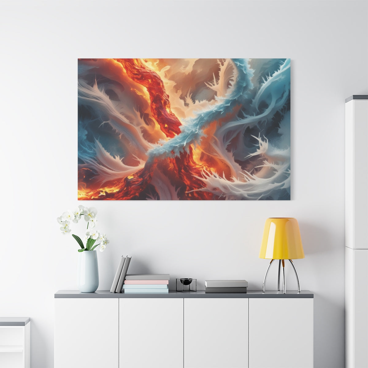 Elemental Dance of Fire and Ice