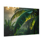 Raindrops on Banana Leaves at Dawn