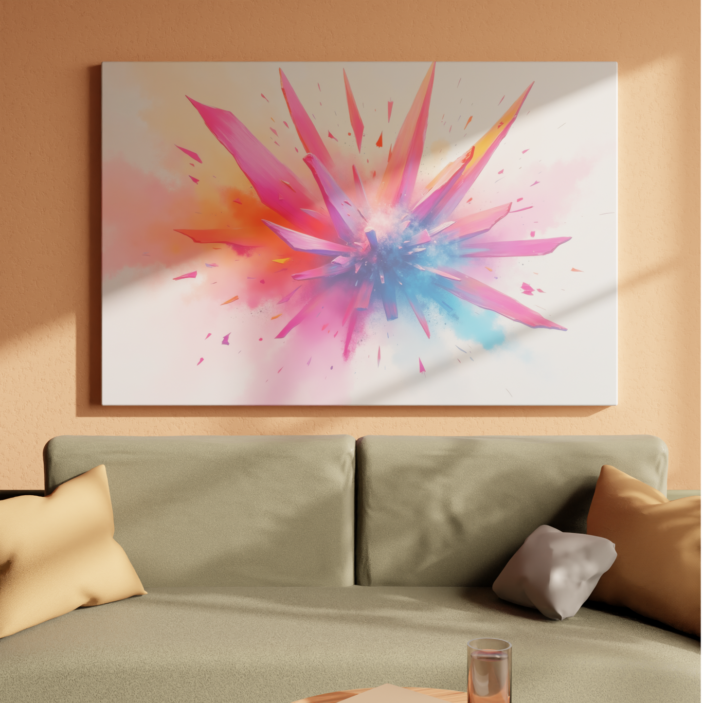 Explosive Hues: A Burst of Color
