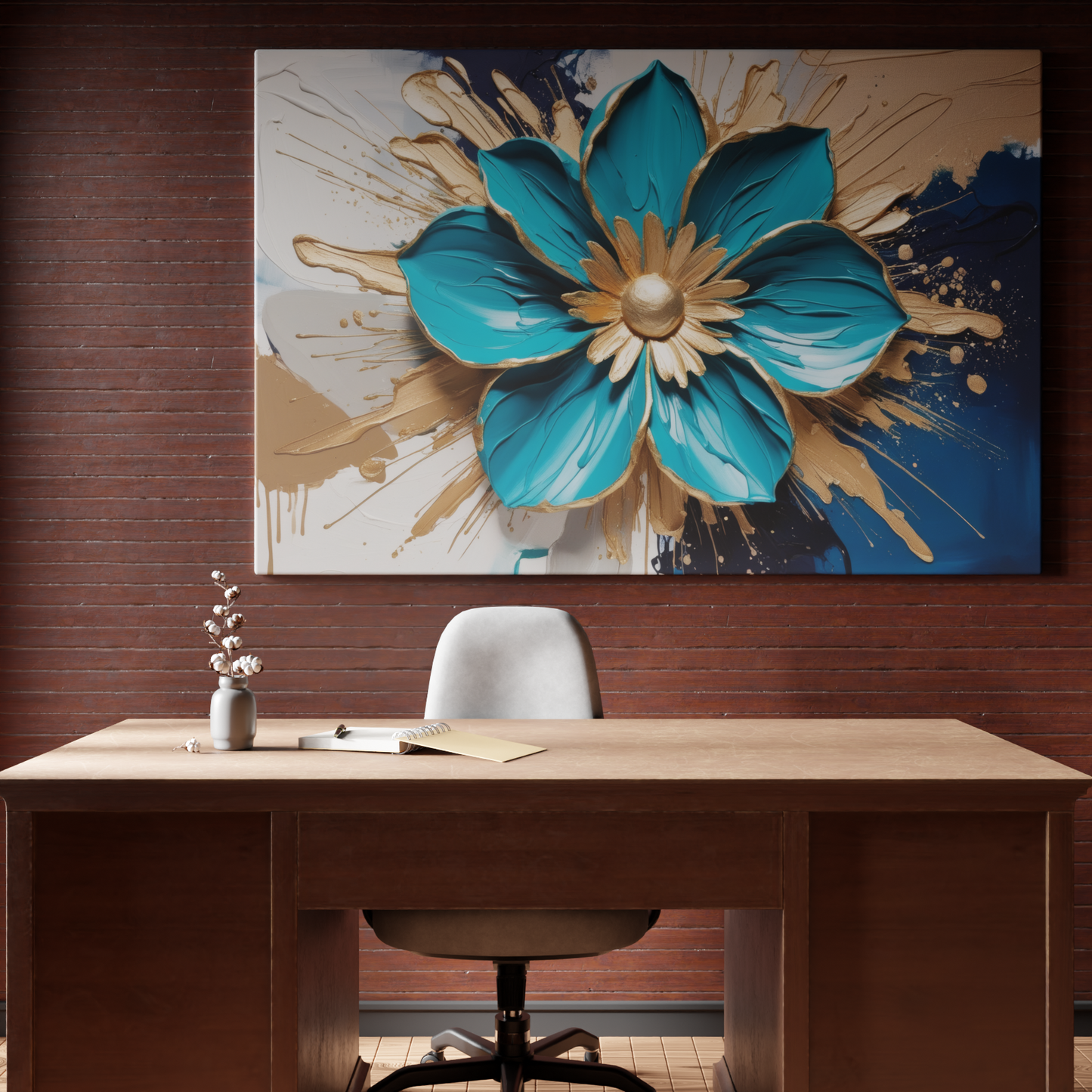 Blossom in Blue and Gold