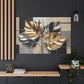 Golden Leaves on Geometric Canvas