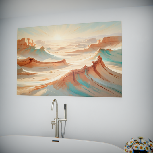 Sunlit Desert Waves