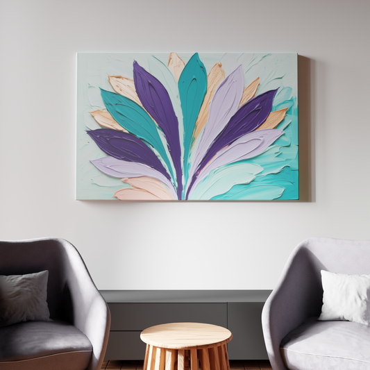 Blossoming Petals in Abstract Harmony