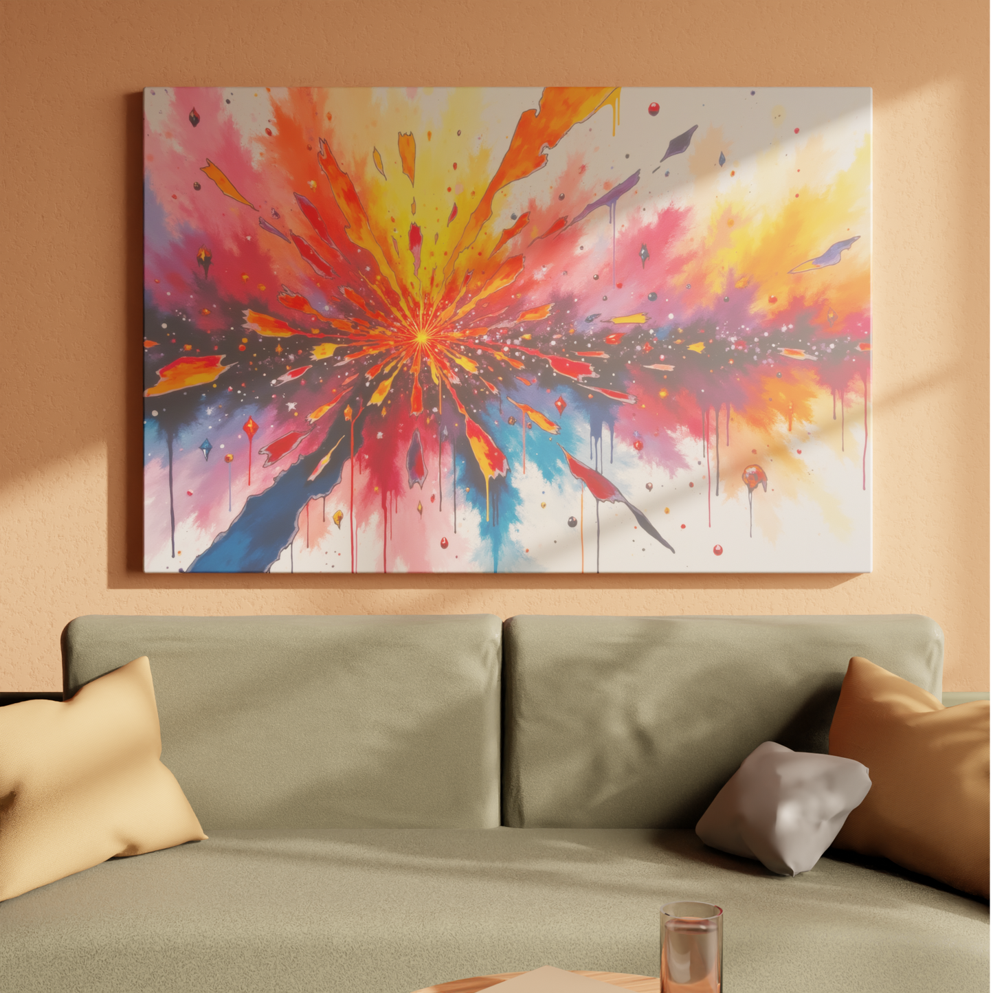 Explosive Burst of Color