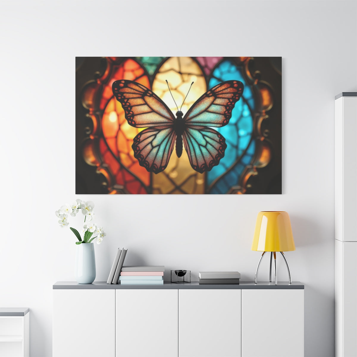 Symphony of Colors: Stained Glass Butterfly