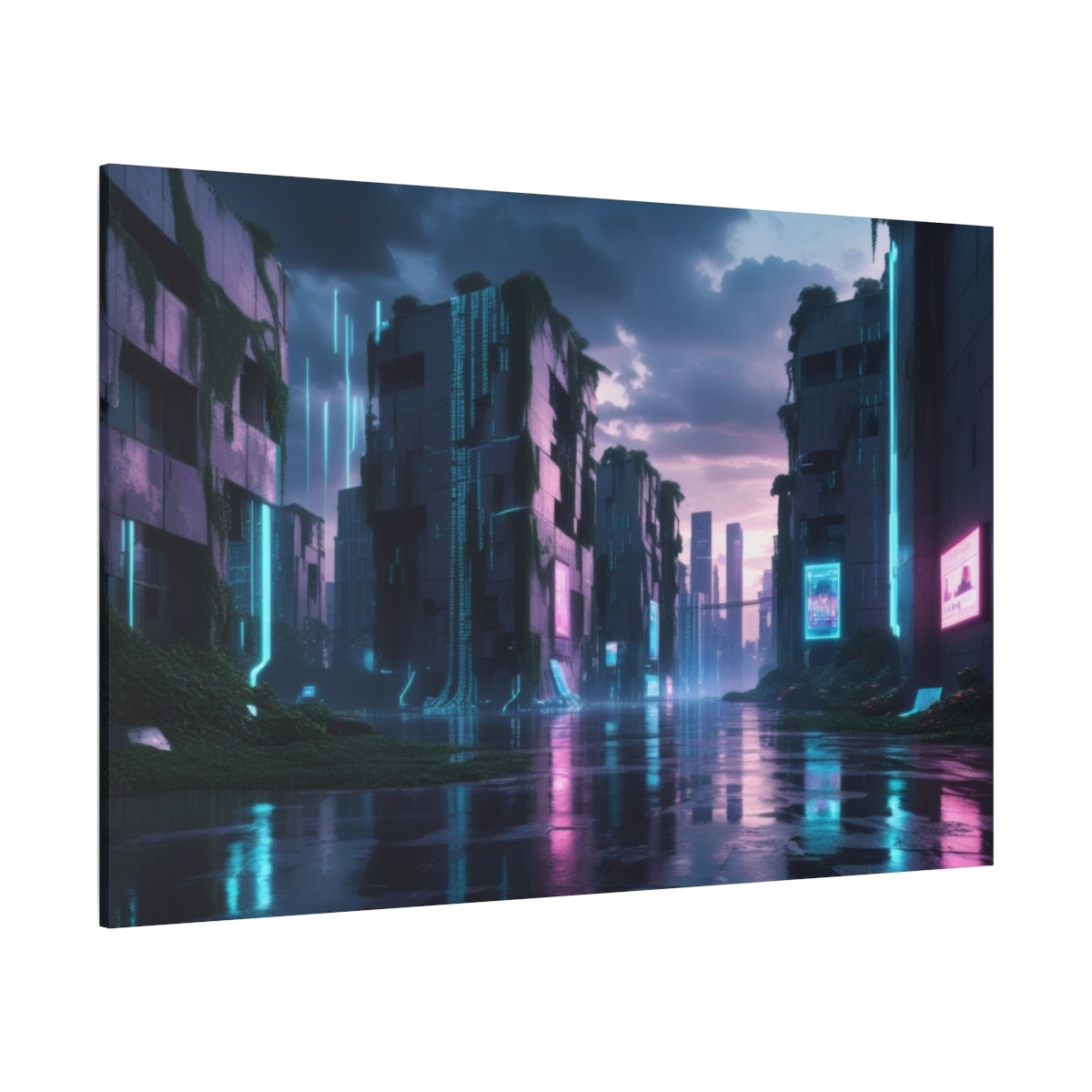 Digital Dystopia: Neon Reflections