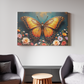 Golden Butterfly and Floral Symphony