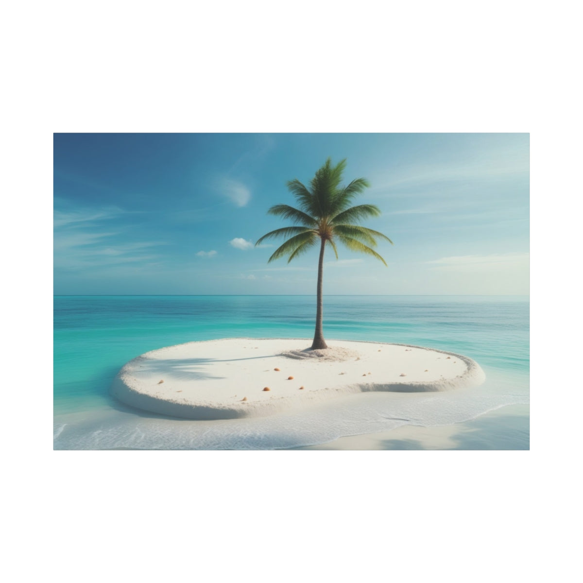 Solitary Serenity: Palm Oasis