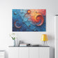 Celestial Spirals in Blue and Coral