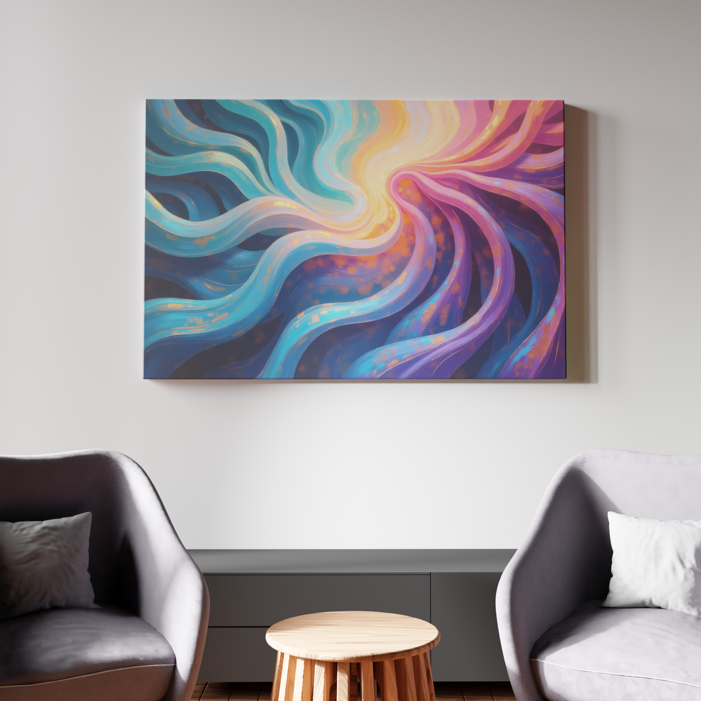 Ethereal Flow of Colors