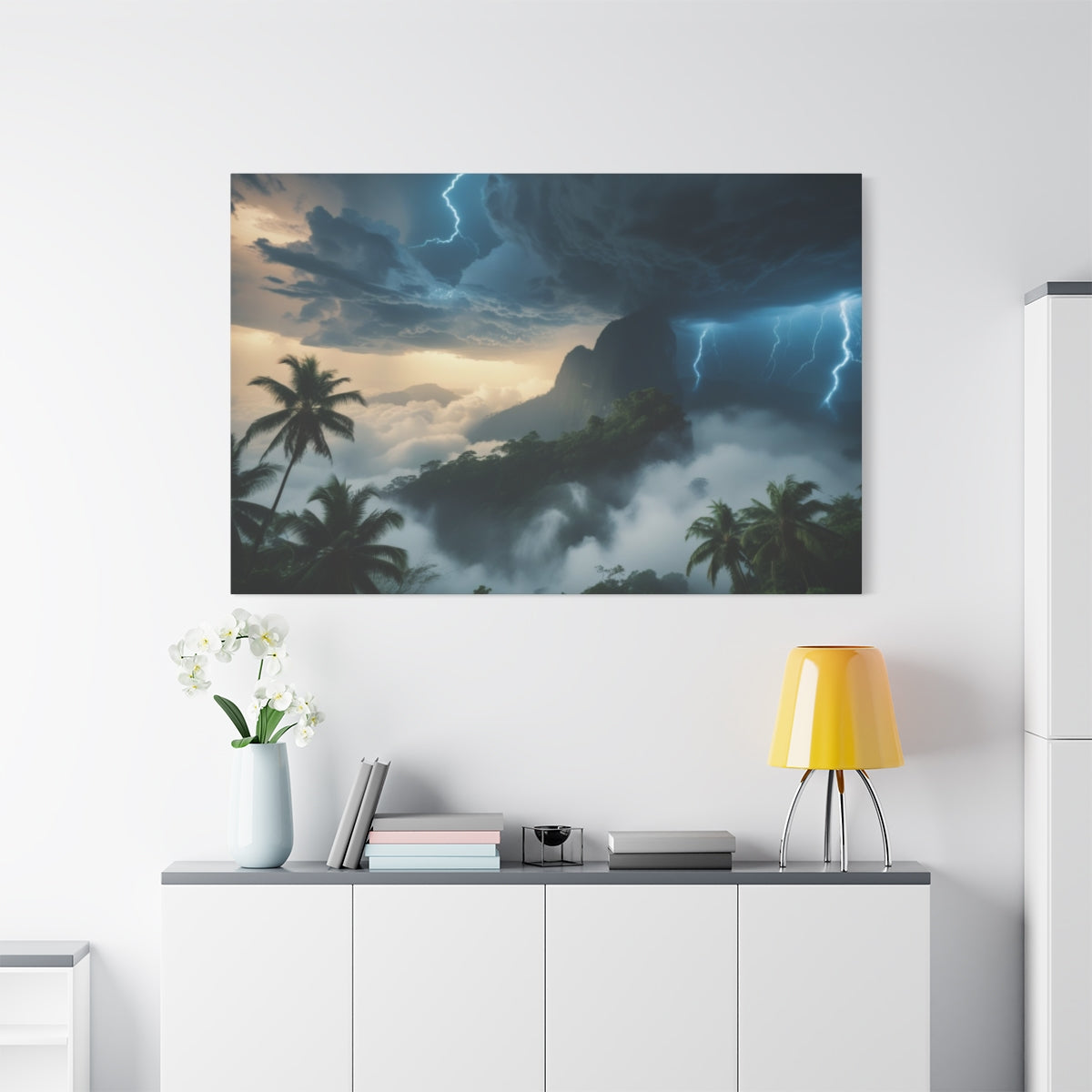 Storm Over Tropical Mountains