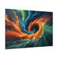 Vortex of Flames and Waves