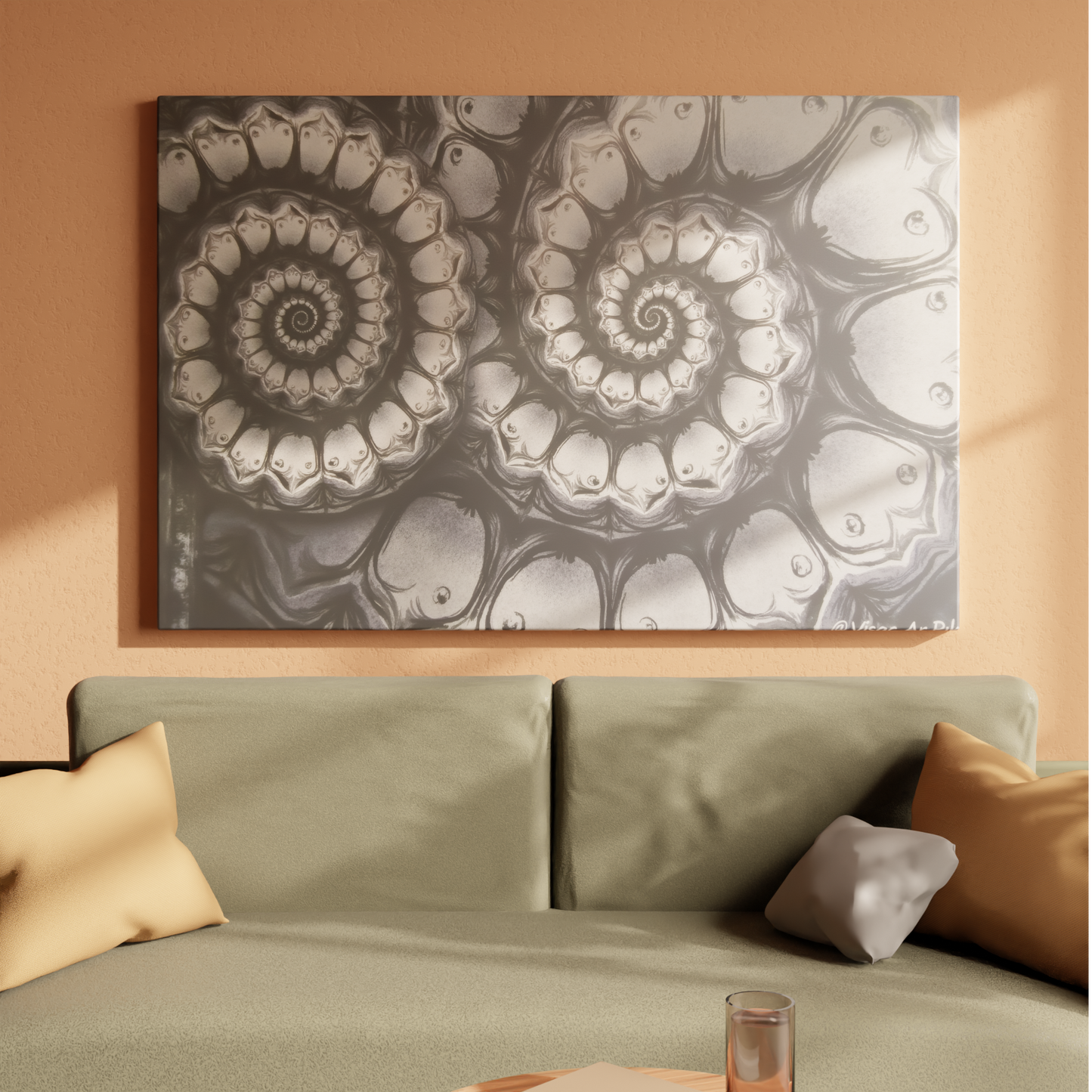 Mystic Spirals in Monochrome