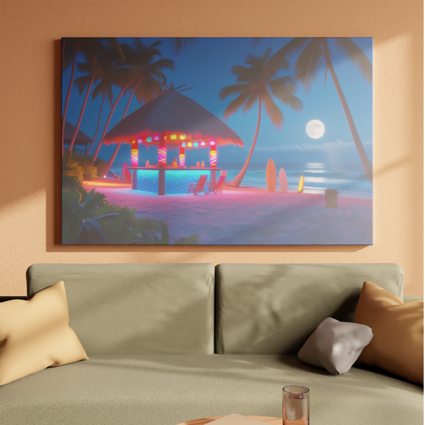 Moonlit Beach Oasis