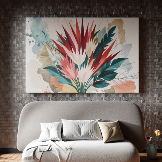 Floral Symphony in Abstract Watercolors