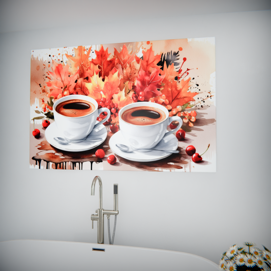 Autumn Aroma: Coffee & Crimson Leaves