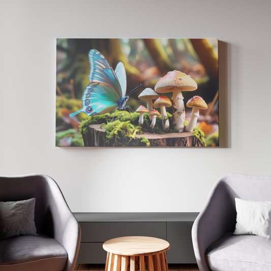 Whimsical Elegance in Forest Light