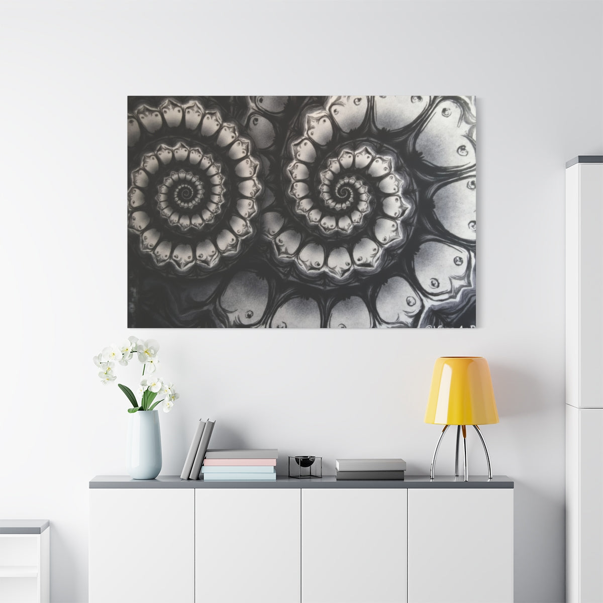 Mystic Spirals in Monochrome