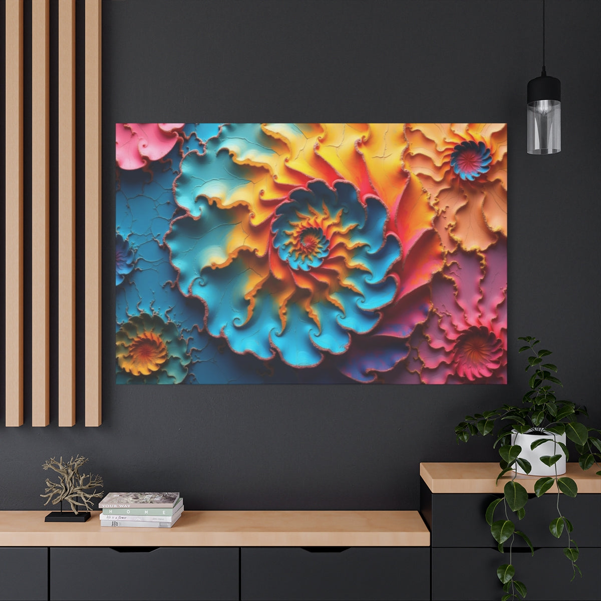 Vibrant Spiral Abstractions