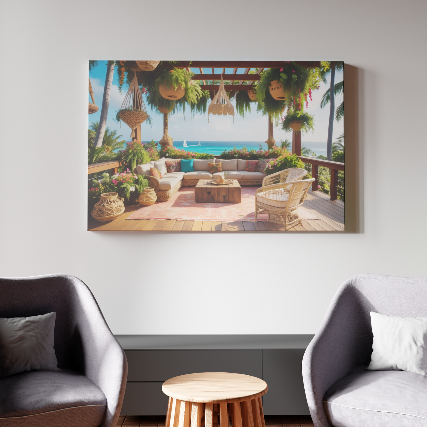 Tropical Oasis Retreat on a Beachfront