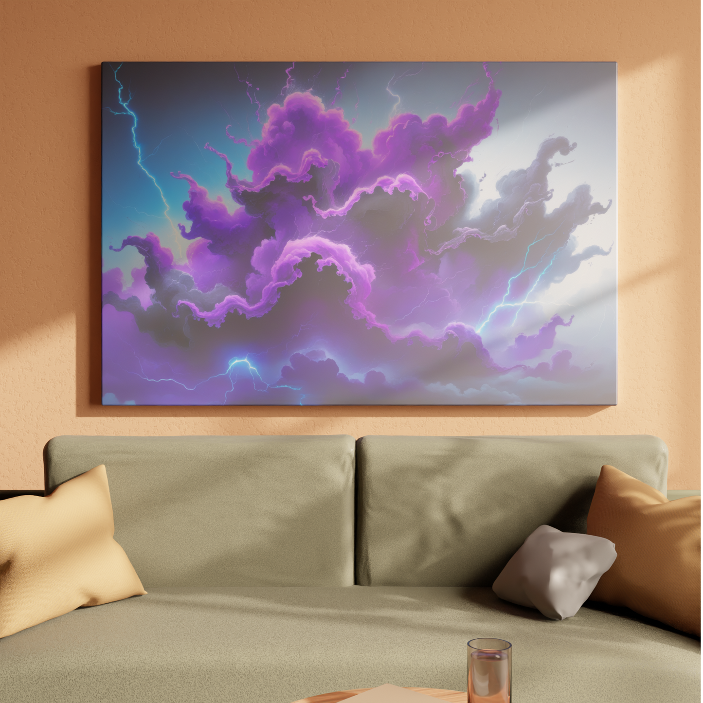 Electric Storm Clouds in Purple Majesty