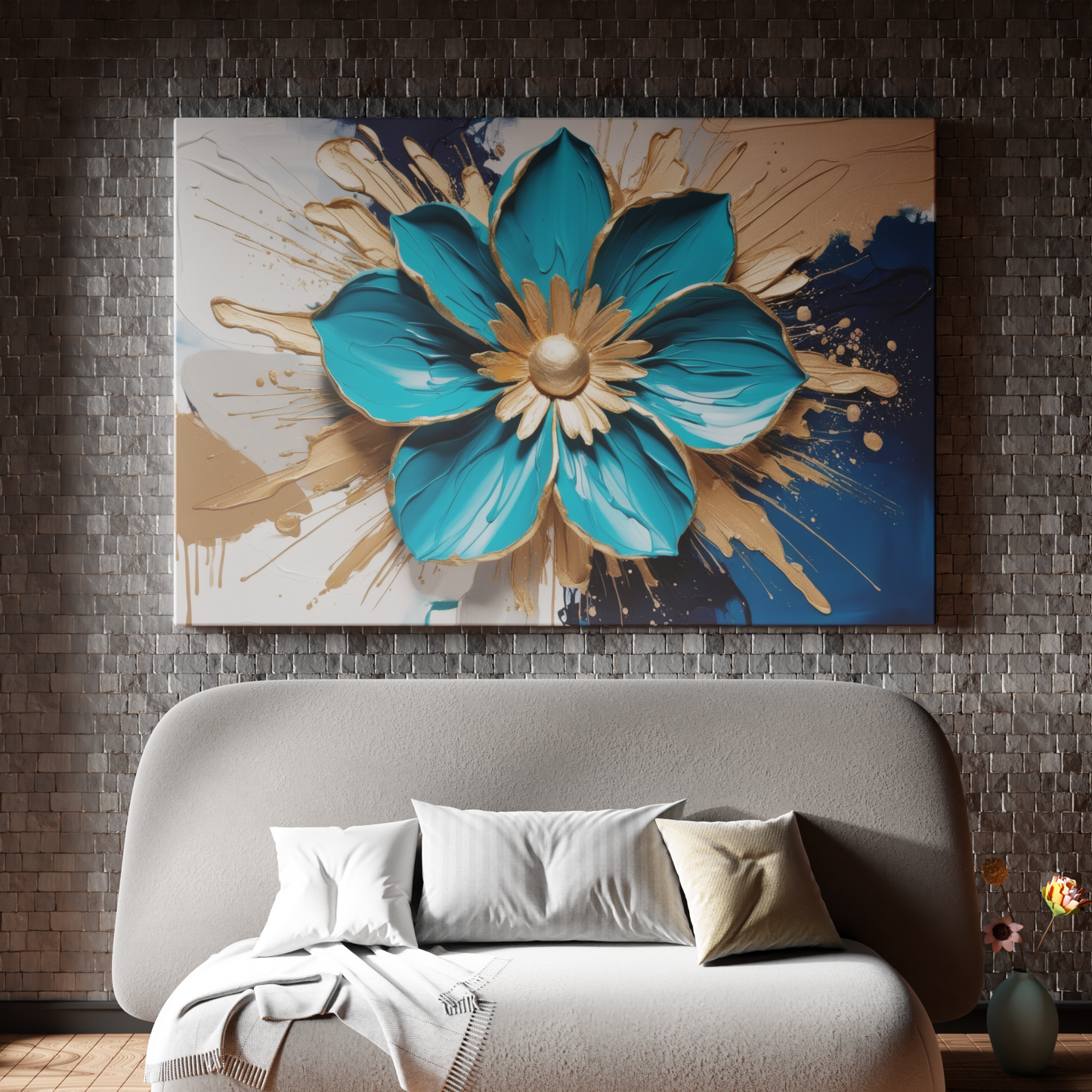 Blossom in Blue and Gold