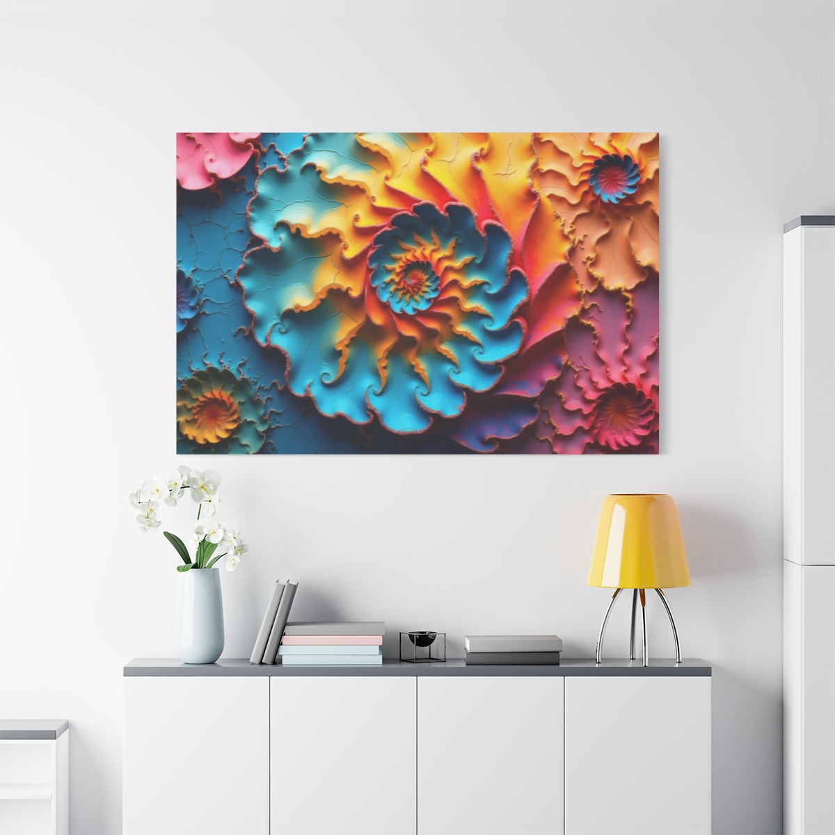 Vibrant Spiral Abstractions