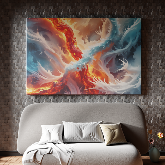 Elemental Dance of Fire and Ice