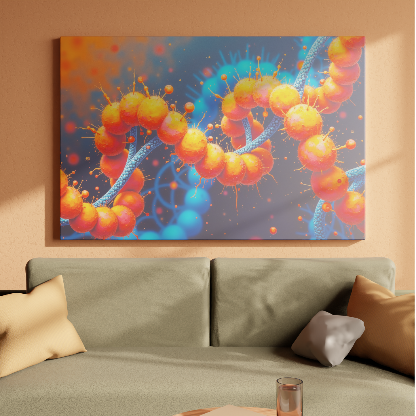 Molecular Dance of Color