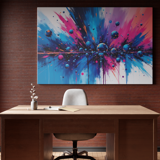 Explosive Collision of Colors and Spheres
