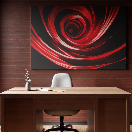 Swirling Crimson Vortex