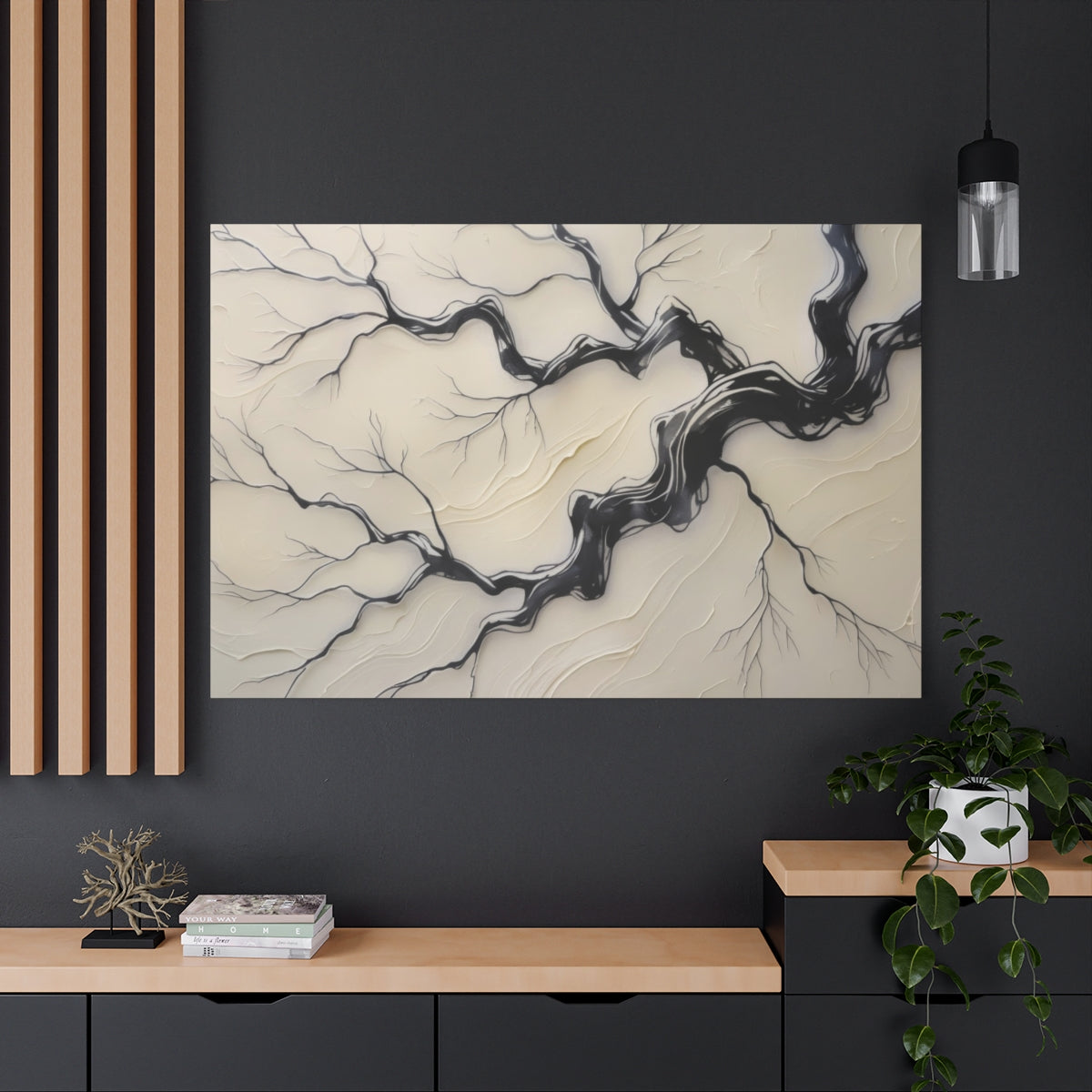 Ethereal Branches in Monochrome