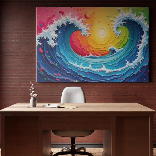 Waves of Colorful Harmony