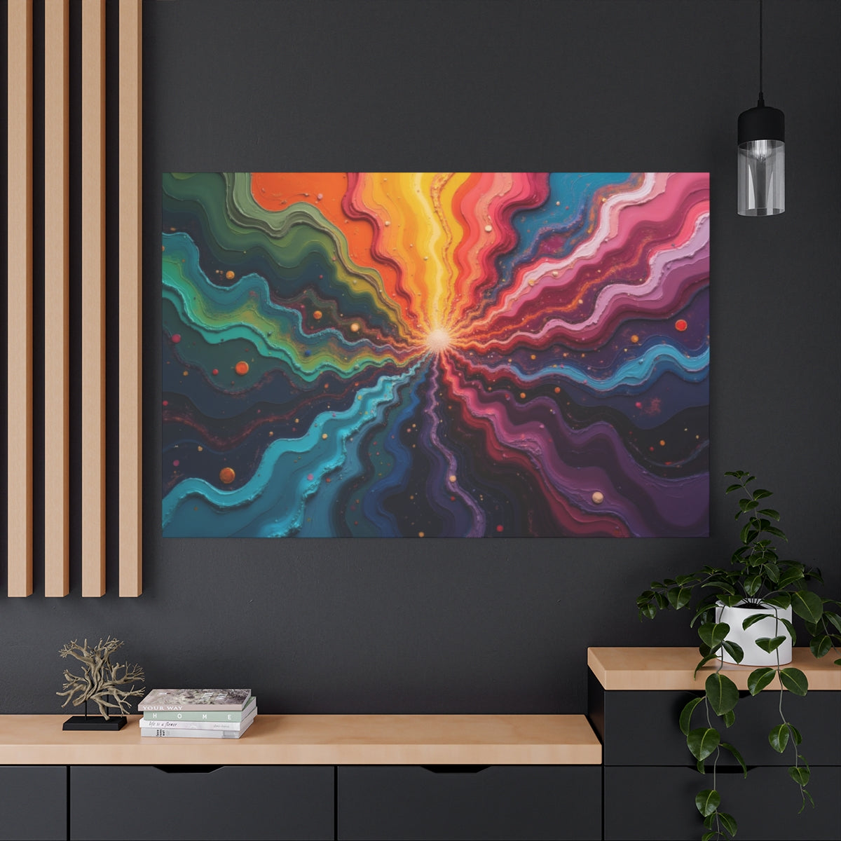 Vibrant Cosmic Eruption