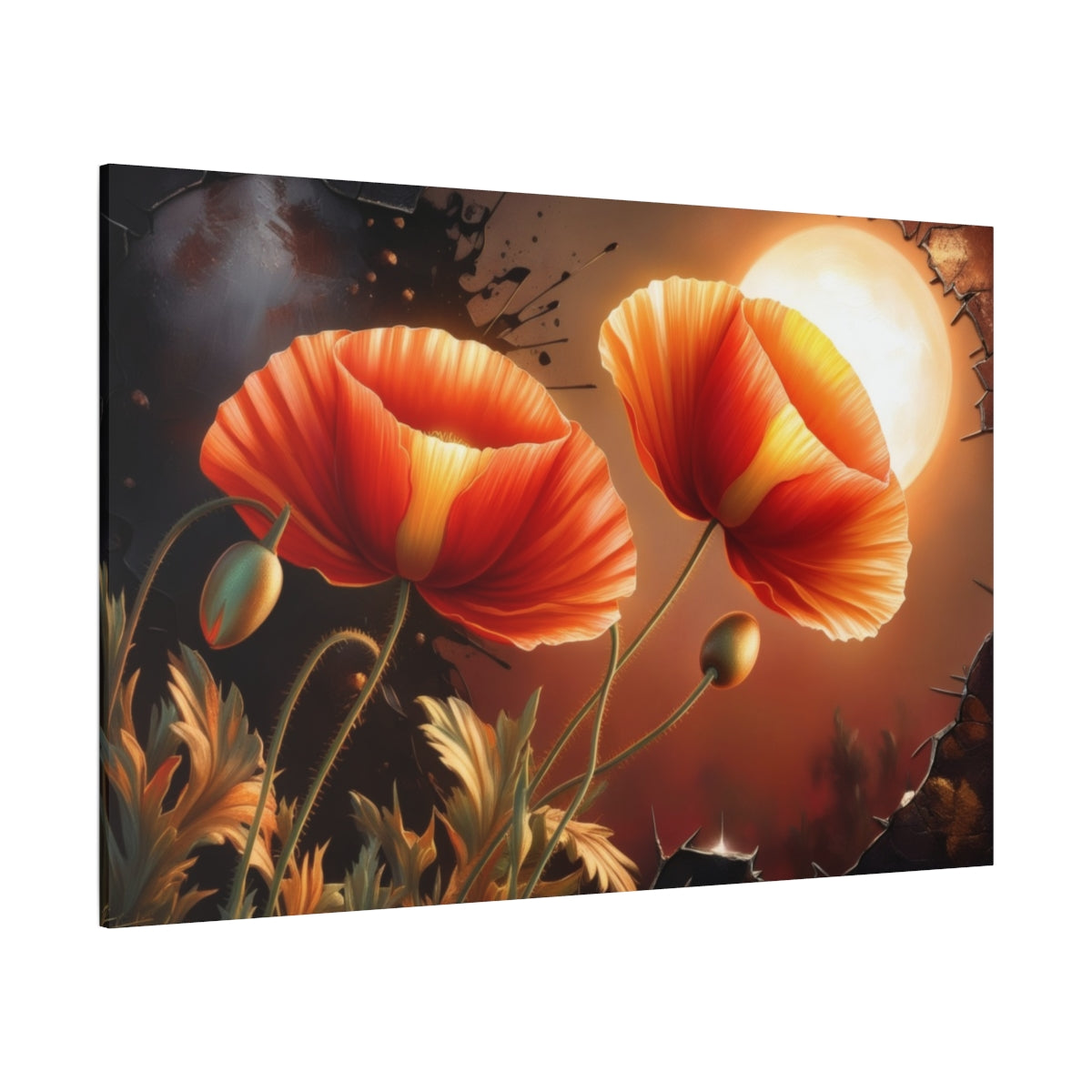Sunset Poppies in Bloom