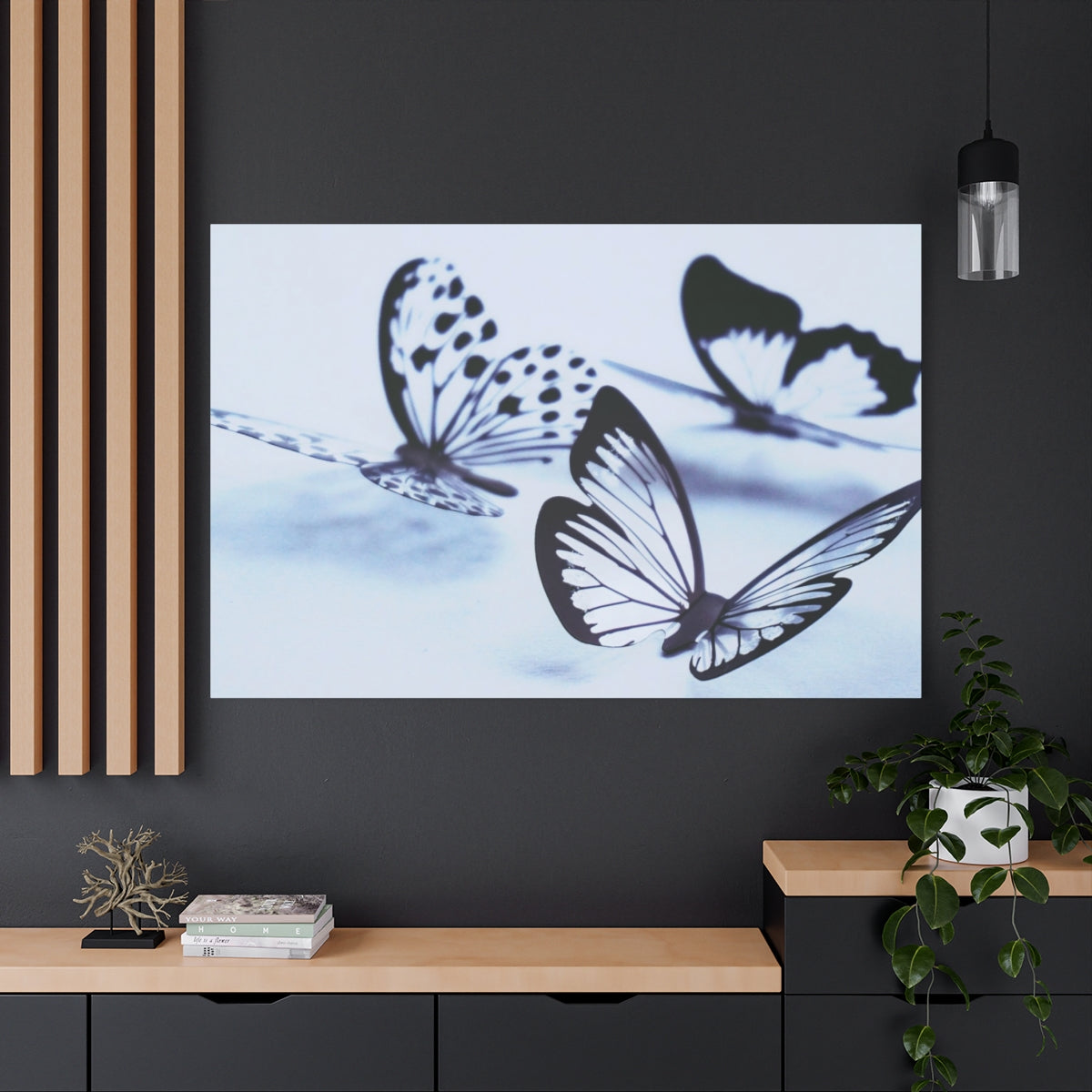 Monochrome Butterfly Dance