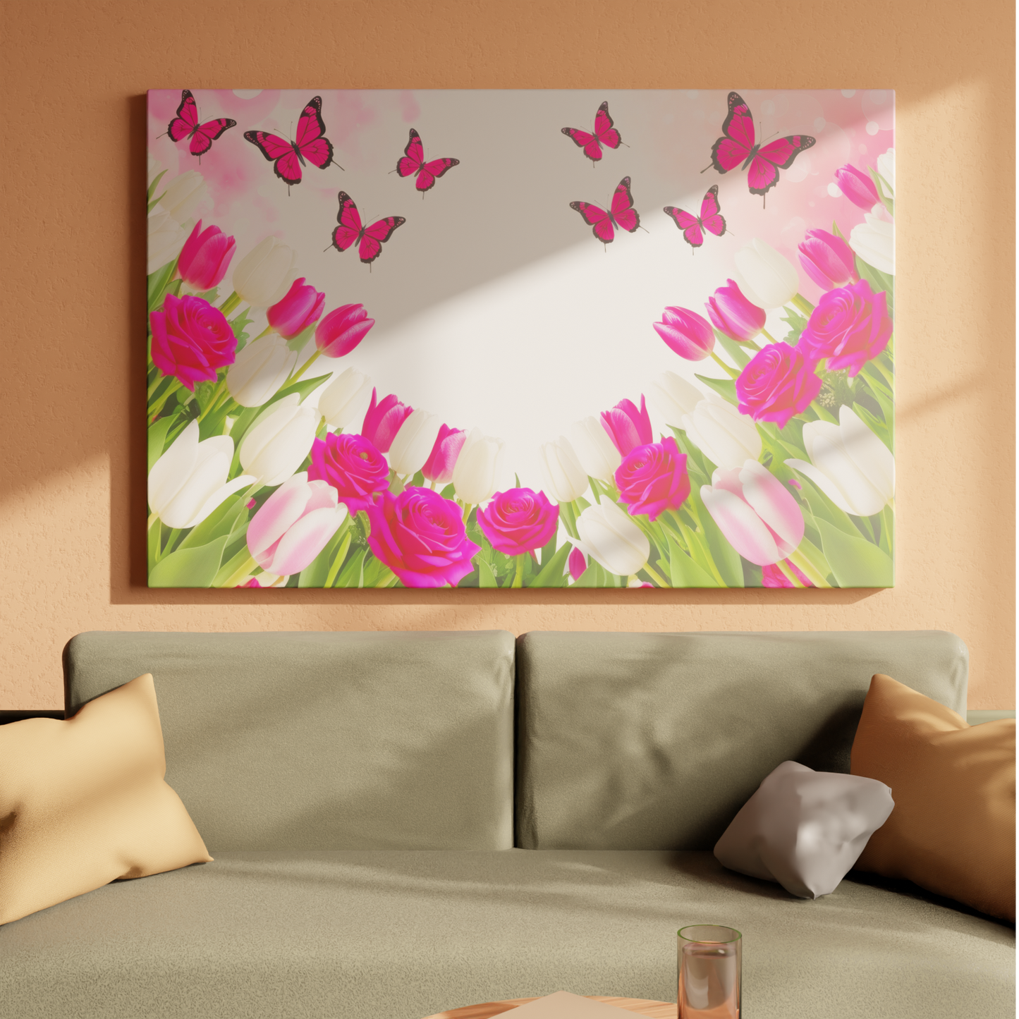 Floral Symphony of Butterflies