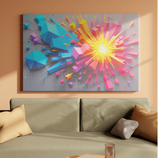 Colorful Geometric Explosion
