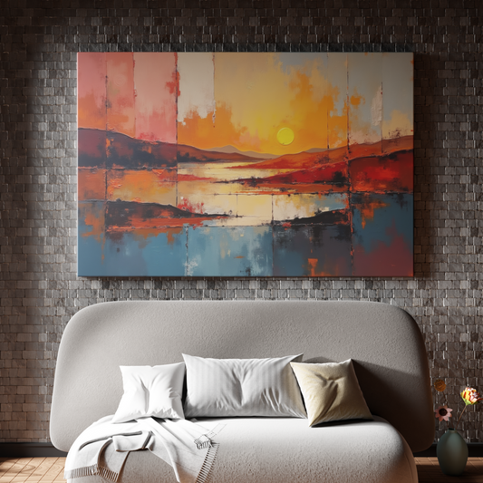 Sunset Symphony Over Tranquil Waters