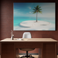 Solitary Serenity: Palm Oasis