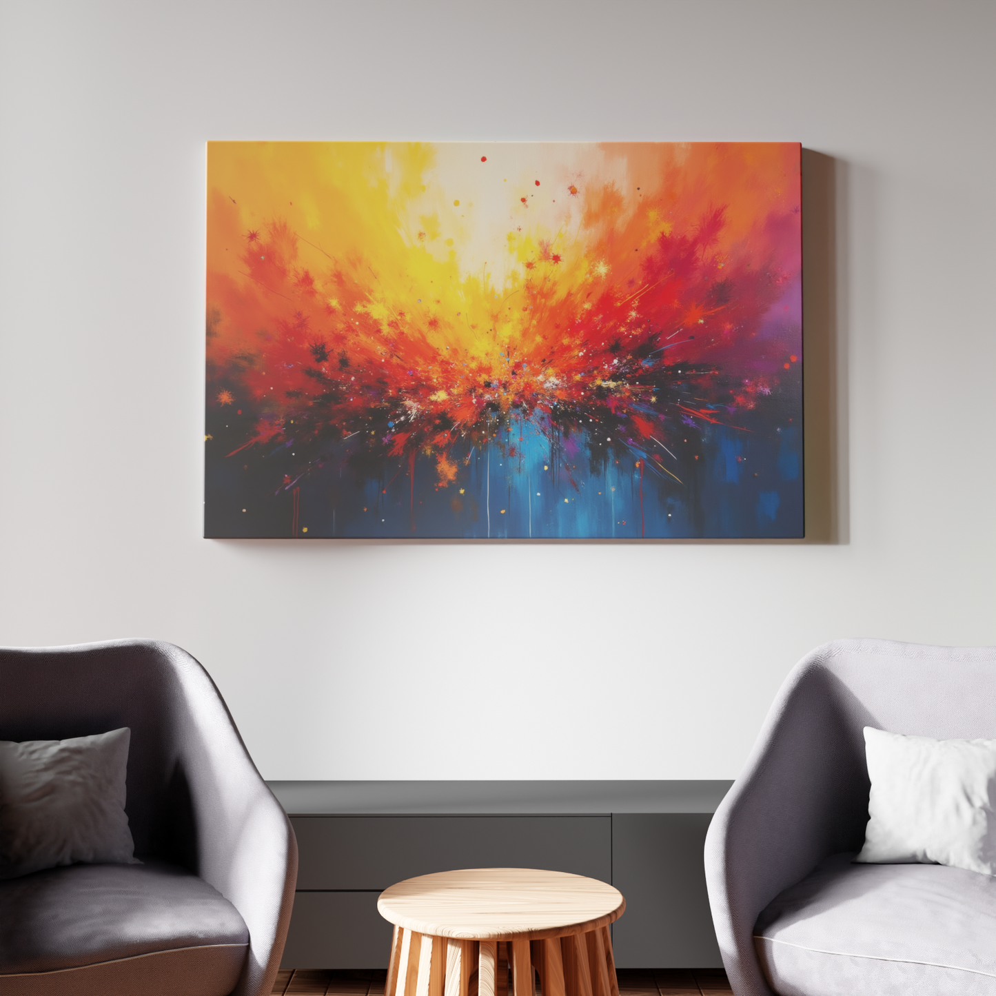Explosion of Vibrant Hues