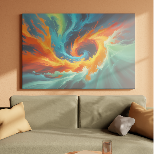 Vortex of Flames and Waves