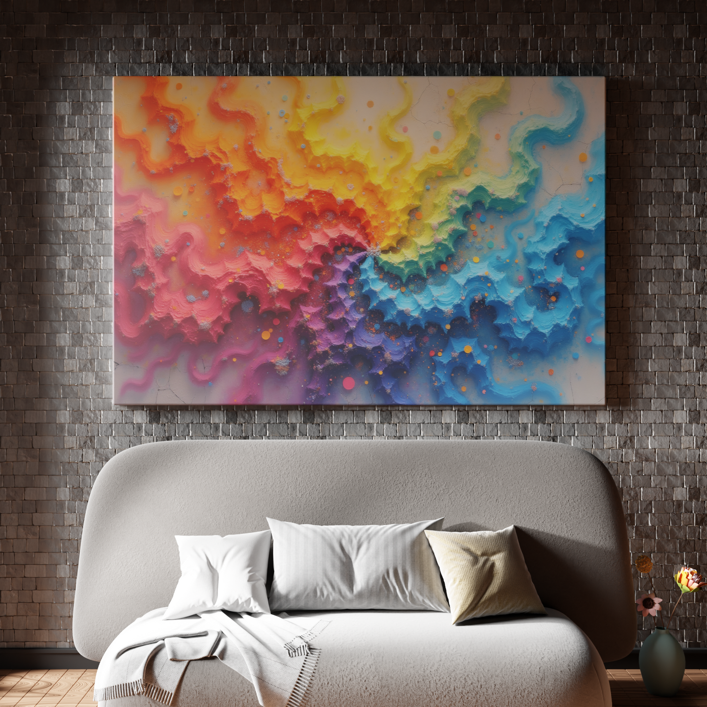 Swirl of Chromatic Waves