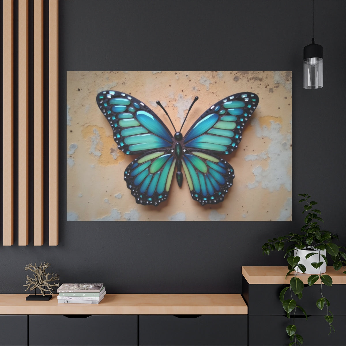 Radiant Glass Butterfly