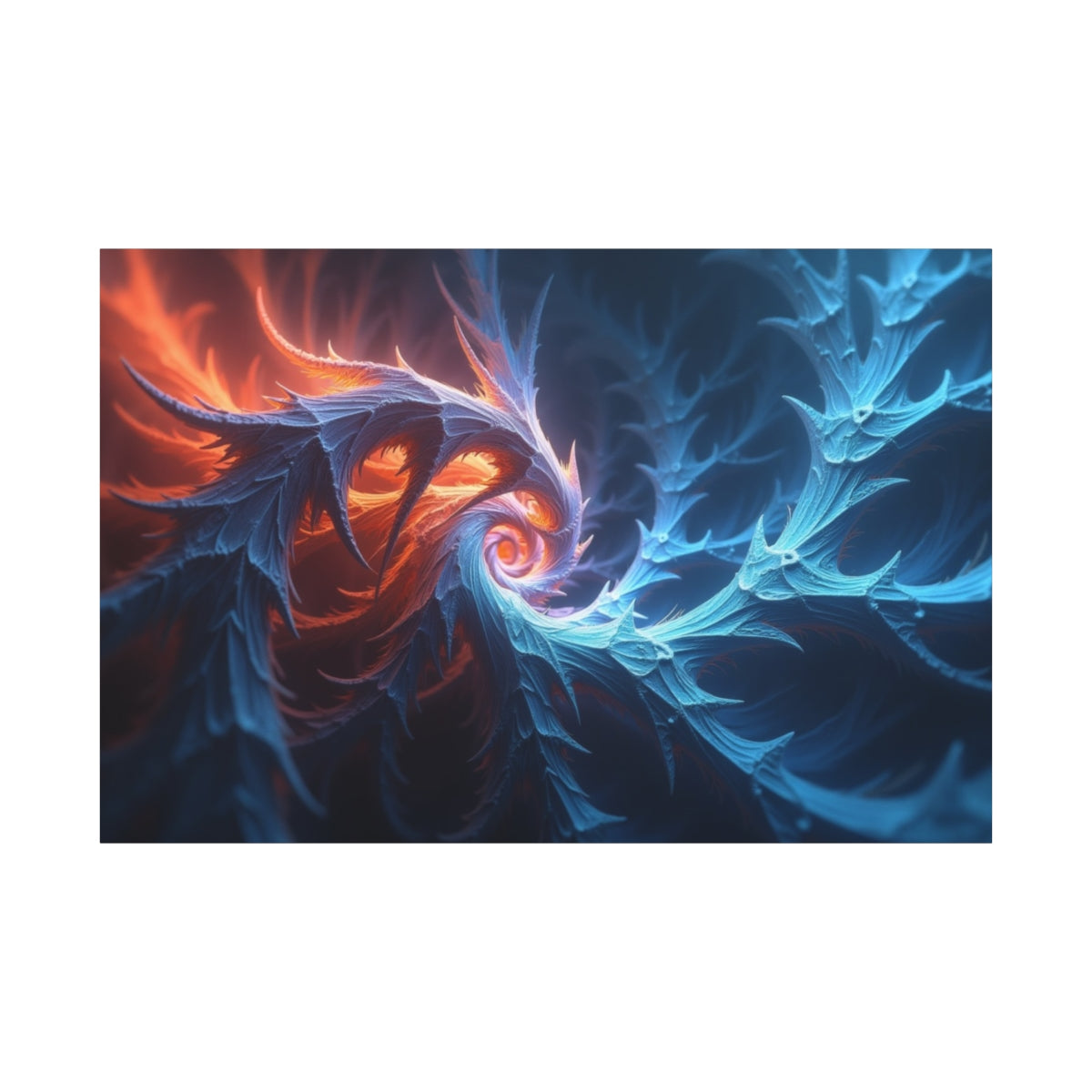 Radiant Fractal Whirlpool