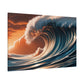 Majestic Ocean Surge at Sunset