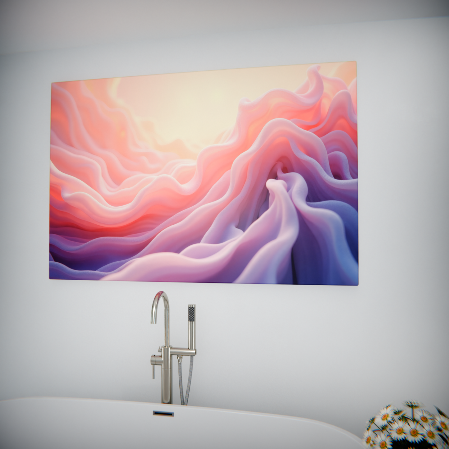 Sunset Waves of Fabric