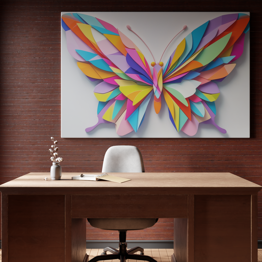 Vibrant Kaleidoscope Butterfly