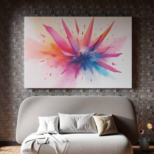 Explosive Hues: A Burst of Color