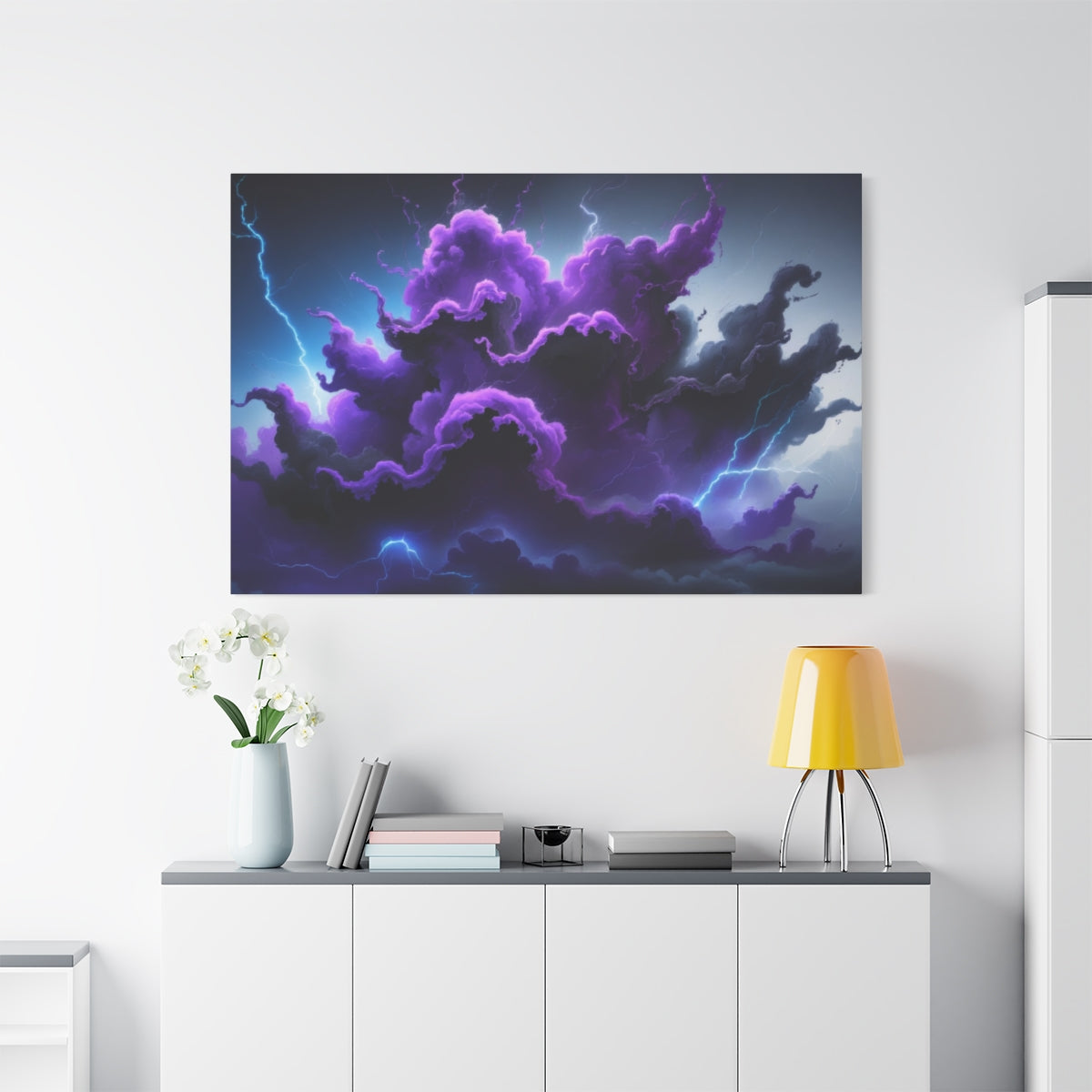 Electric Storm Clouds in Purple Majesty
